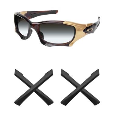 Imagem de Mryok 2 pares de meias de substituição para óculos de sol Oakley Pit Boss 2 OX3128 53 mm - Preto e preto