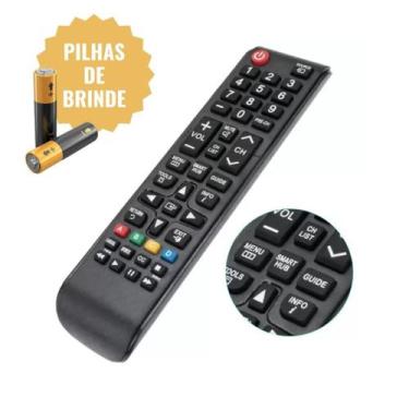 Imagem de Controle Remoto Tv Samsung Smart 4K Universal Botões Atalho - Controle