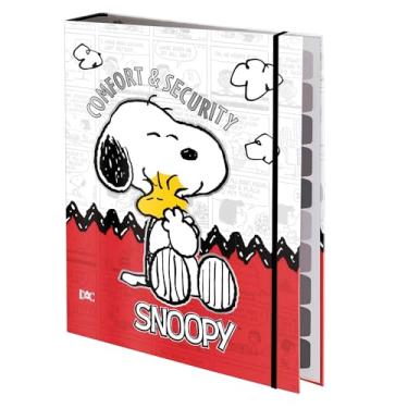 Imagem de DAC - Caderno Argolado Universitário com 48 Folhas Fechamento em Elástico - Snoopy