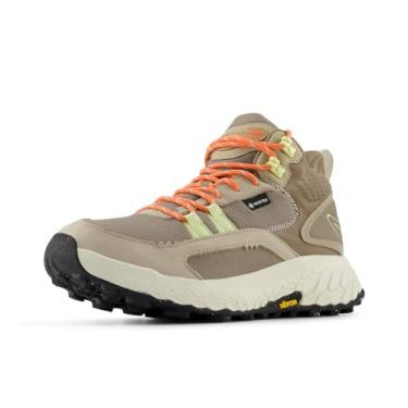 Imagem de New Balance Tênis de corrida feminino Fresh Foam X Hierro Mid GTX V1 Trail, Linho/cogumelo/vermelho do golfo, 7 X-Wide