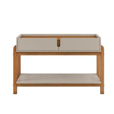 Imagem de Aparador 2Gav Lizz Off White/Cedro Casa D Moveis - Casa D Móveis, Off 