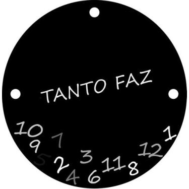 Imagem de Relógio De Paredes Quarto Sala Divertido Tanto Faz - Intempo Design