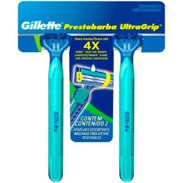 Imagem de Barbeador presto ultragrip cab movel  cartela c/ 2 (verde) - Gillette