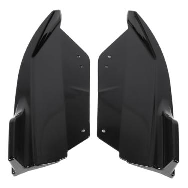 Imagem de 1 par de Difusor Lateral para Para-choque Traseiro, Difusor Lateral Esquerdo e Direito, Visual Esportivo, Difusor de Spoiler para X1 IX1 U11 M Sport 2023 e Posterior (Preto)