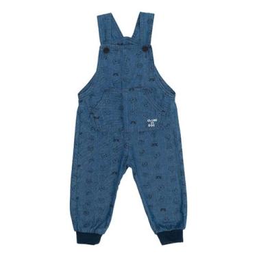 Imagem de Jardineira Jeans Clube do Doce Estampada, G