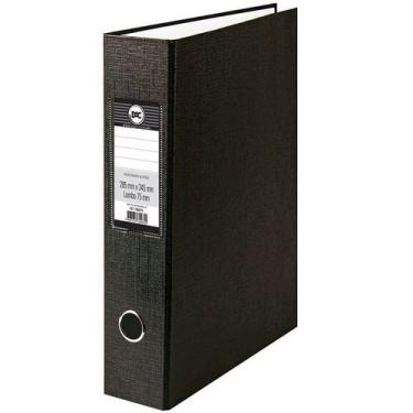 Imagem de Pasta Fichario Registradora AZ com Lombo 75MM Oficio A4 DAC Preta