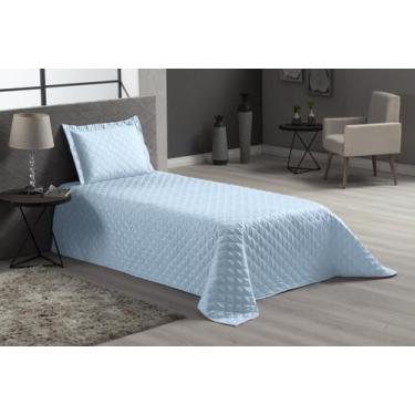 Imagem de Cobre Leito Azul Claro Matelado Para Cama Solteiro - Beatriz Enxovais