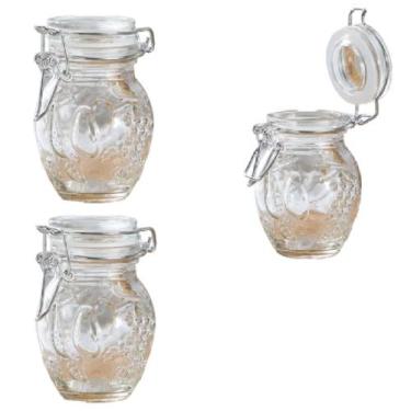 Imagem de Kit 2 Potes Hermeticos em Vidro 100ml com Tampa - New Goods