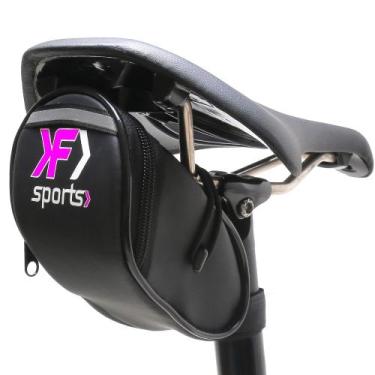Imagem de Bolsa de Selim Para Bike F Sports Slim Impermeável Rosa