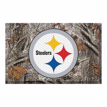 Imagem de FANMATS Tapete raspador Pittsburgh Steelers 18989 cor 48 x 76 cm (Camuflagem da NFL)