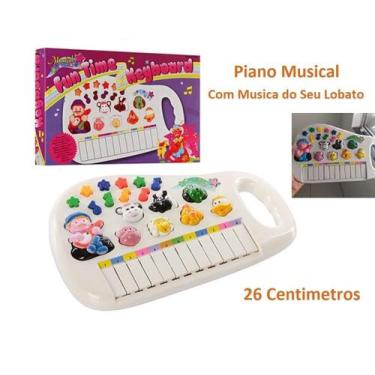 Imagem de Brinquedo piano com música e som dos animais fazendinha - TOYS