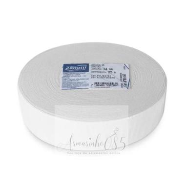 Imagem de Elástico Jaragua Zanotti C/25 Metros - Escolha a largura, Branco, 34mm