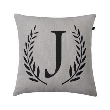 Imagem de Almofada Mescla J 40x40cm Preto - FASTLAR