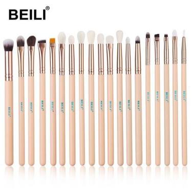 Imagem de Conjunto De Pincéis De Maquiagem BEILI 19 Pçs Profissional - ElaShopp