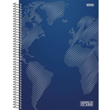 Imagem de Caderno Universitário 1 Matéria World Class - São Domingos, Azul
