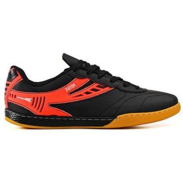 Imagem de Chuteira Futsal Profissional Masculina em Couro Futebol de Salao Quadr