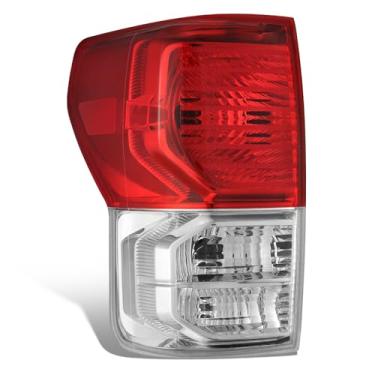 Imagem de DNA MOTORING Conjunto de lanterna traseira de LED/halogêneo estilo original de fábrica do lado do motorista (esquerda) compatível com Toyota Tundra 2010-2013, TO2800183, OEM-TL-080-L