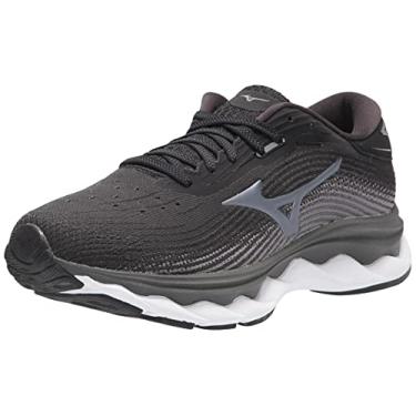 Imagem de Mizuno Tênis de corrida feminino Wave Sky 5, Preto, 9.5 Wide
