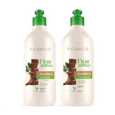 Imagem de Kit Shampoo E Condicionador Fios Naturais De Mandioca