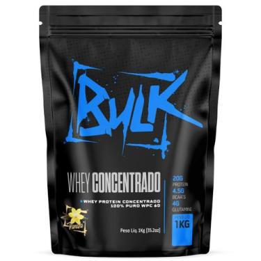 Imagem de Whey Protein Concentrado 100% Puro 1kg Bulk Nutrition, Baunilha