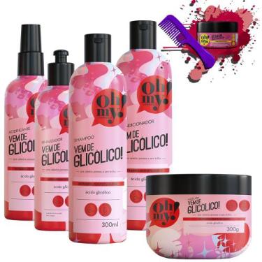 Imagem de Kit Oh My! Vem de Glicólico! Sh Cond Másc 300 Fin Acidi 150