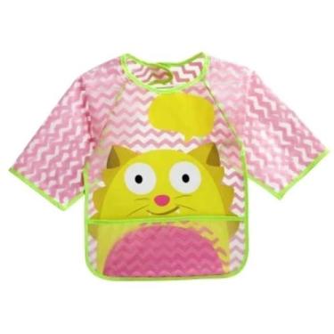 Imagem de Babador Com Manga Gato BB340 - Multikids