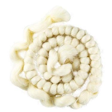 Imagem de Cabelo crepe branco de lã para bigodes falsos - Alcone company