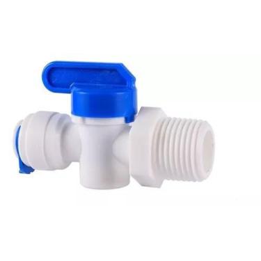 Imagem de Registro Plastico P/ Filtro De Agua Mangueira 1/4 Rosca 1/4 - HYDRONIX