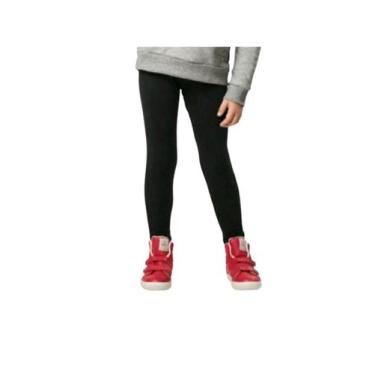 Imagem de Calça Legging Infantil Juvenil Flanelada Forrada Basica Quentinha - jf