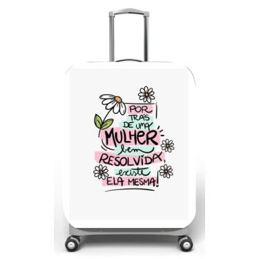 Imagem de Capa para mala de viagem M, medidas max C40x A59 x P27cm Estampa Por t