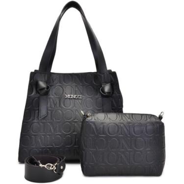 Imagem de bolsa feminina media de ombro e bolsa feminina transversal kit de bols