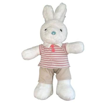 Imagem de Coelho de Pelúcia Camisa Listrada - 62cm - 1 unidade - Rizzo