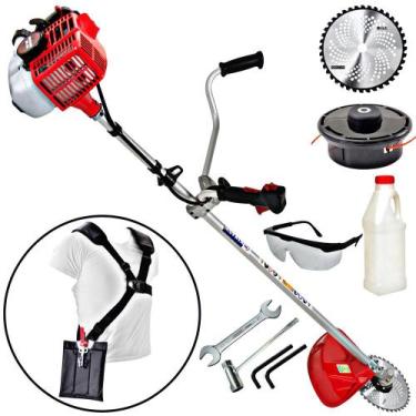 Imagem de Roçadeira Profissional Lateral Nakashi L270N Com Guidão Potente Ideal 