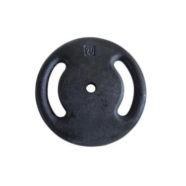 Imagem de Anilha Ferro Fundido Pintada Fitness Academia 20 Kg - ANILHAS FITNESS