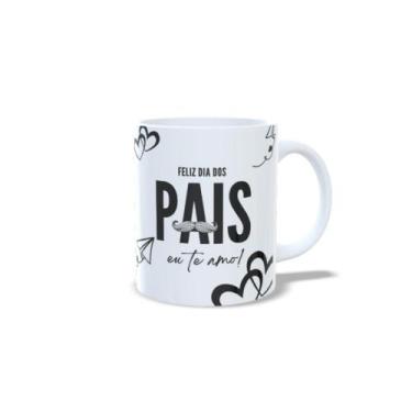Imagem de Xícara Porcelana Personalizada - "FELIZ DIA DOS PAÍS, TE AMO" - Fonte 