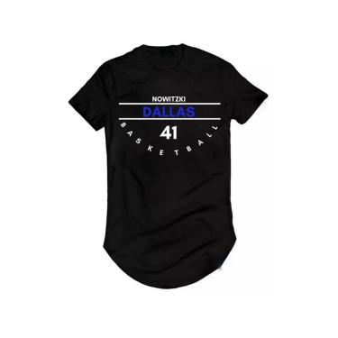 Imagem de Camiseta Longline Basquete Dirk Nowitzki Dallas Maverickss