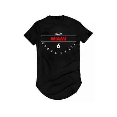 Imagem de Camiseta Longline King James Miami Heattt Basquete