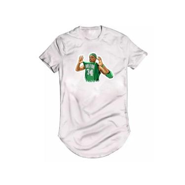 Imagem de Camiseta Longline Pierce 34 Boston Bill Russell Basquete