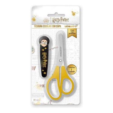 Imagem de Tesoura Harry Potter Escolar Estampada Com Capa - Leo&leo - Leonora/ L