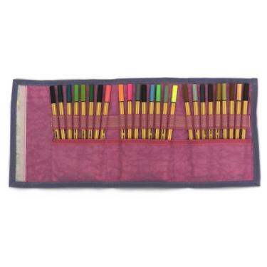 Imagem de Estojo Escolar Feminino  para canetinhas LS EE1230 Estampa gatinhos co