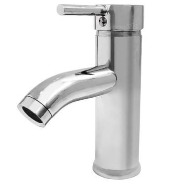 Imagem de Torneira Pia Banheiro Inox Cromado Monocomando Bica Baixa Inox 304 Cub