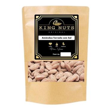 Imagem de Amêndoas Chilena Torrada Com Sal 500g - KING NUTS