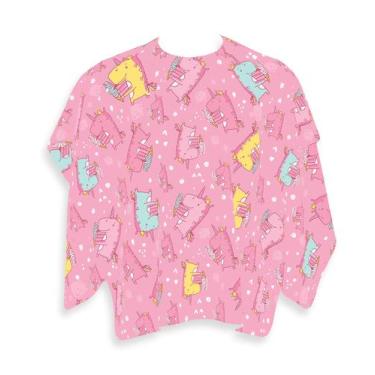 Imagem de Capa Barbeiro Dinossauro Unicórnio Cetim 156x146cm - PRESENTE-BRINDE