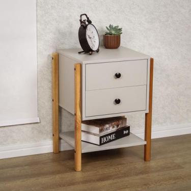 Imagem de Mesa de Cabeceira Cor: Cinza - Astral Design