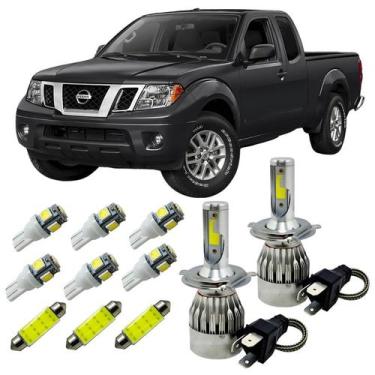 Imagem de Lâmpadas Super Led Farol Alto Baixo Nissan Frontier + Leds - Autovex