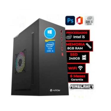 Imagem de Cpu Pc Intel Core I5 3470 + Placa H61 1155 + 8 Gb + Ssd 240 - Windows 