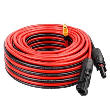 Imagem de MOOKEERF Cabo de extensão solar para XT60 10AWG 10 m conector solar para XT60 cabo adaptador para painel solar para estação de energia portátil pacote de bateria de gerador solar