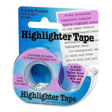 Imagem de (Roxo) - Fita Marcador Lee Products .13cm x 1000cm
