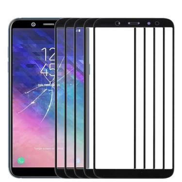Imagem de HONGYAN Peças de substituição de telefone celular 10 PCS Front Screen exterior lente para Samsung Galaxy A6 Acessórios telefônicos