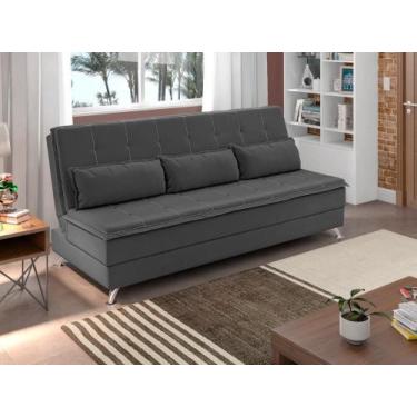 Imagem de Sofá Cama Casal Luma 1,90m Cinza - XFlex Sofás